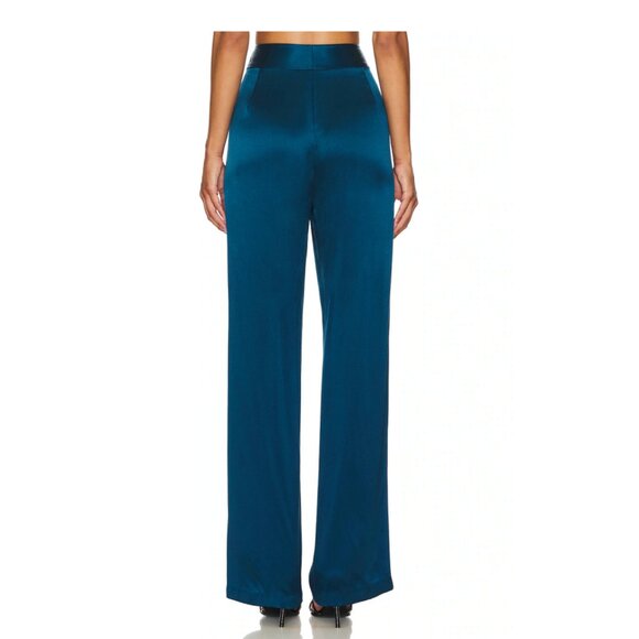 The Sei Satin Silk Wide Leg Trousers Size 10 - Picture 3 of 13